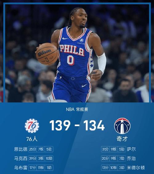 76人对奇才比赛结果
