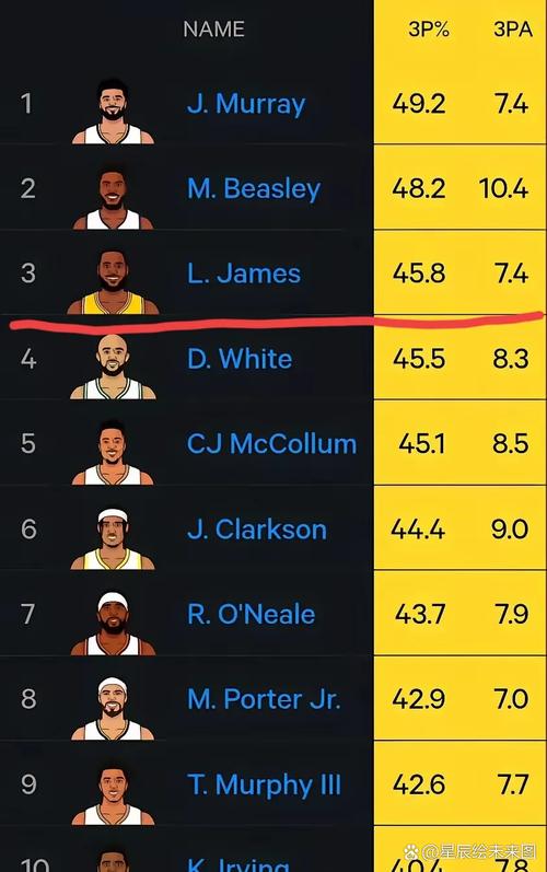 詹姆斯的命中率