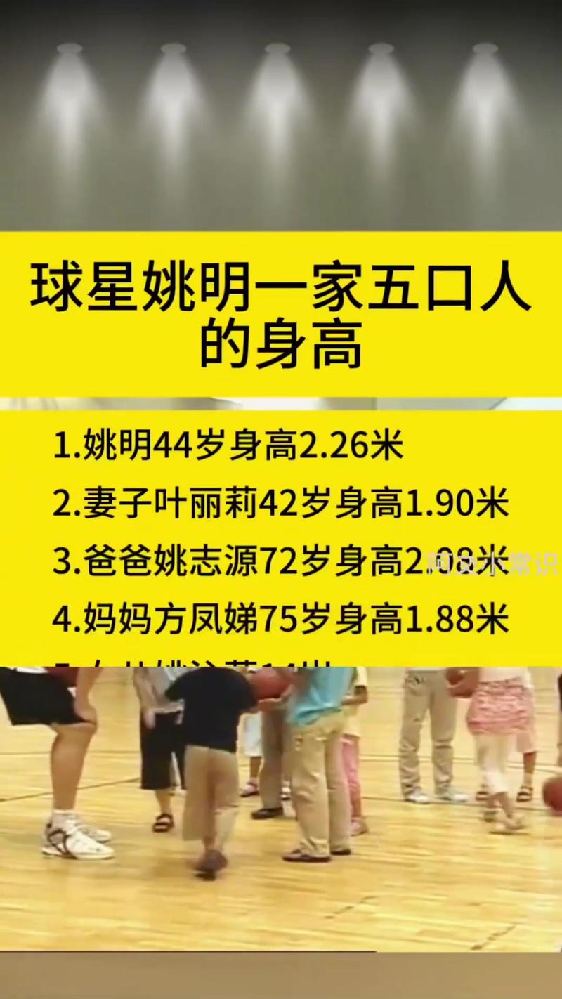 姚明一家子的身高