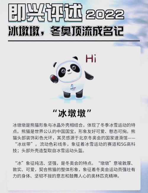 冬奥会吉祥物冰墩墩意喻什么