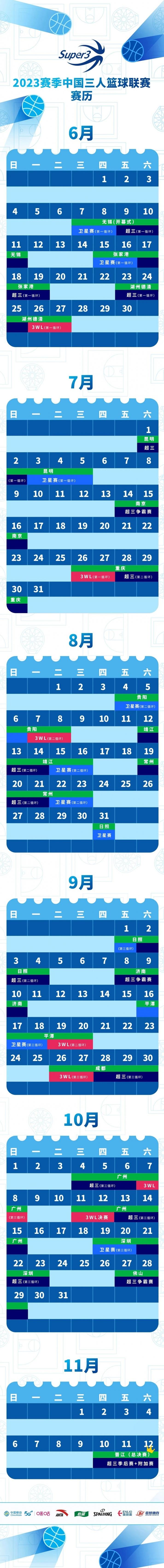中国三人篮球国家队赛程
