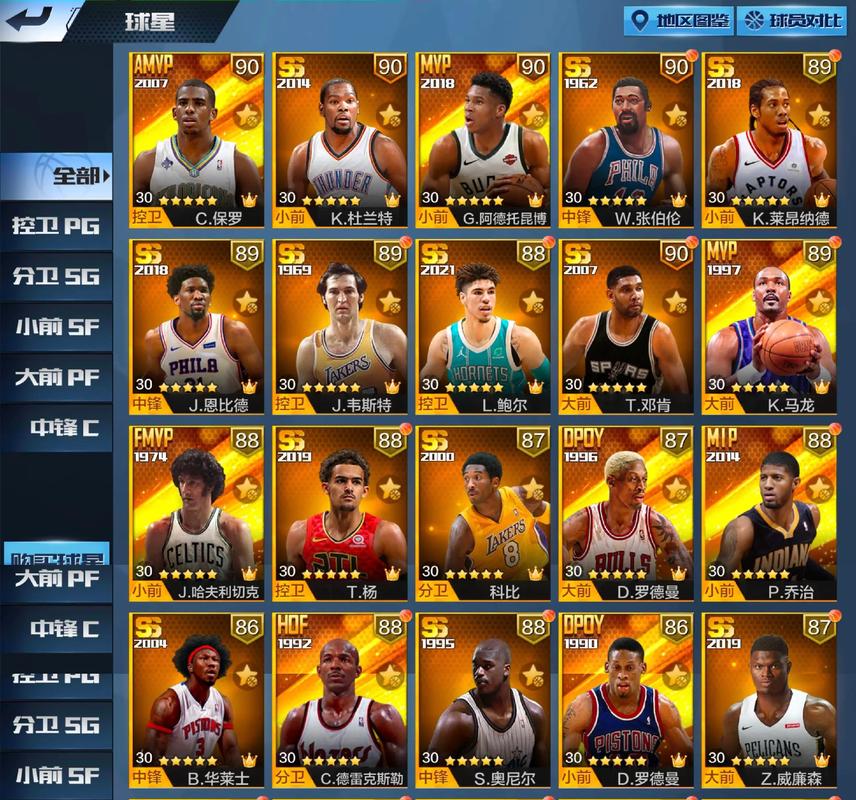 最强nba微氪球星推荐