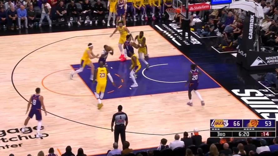 回看今天湖人对太阳比赛